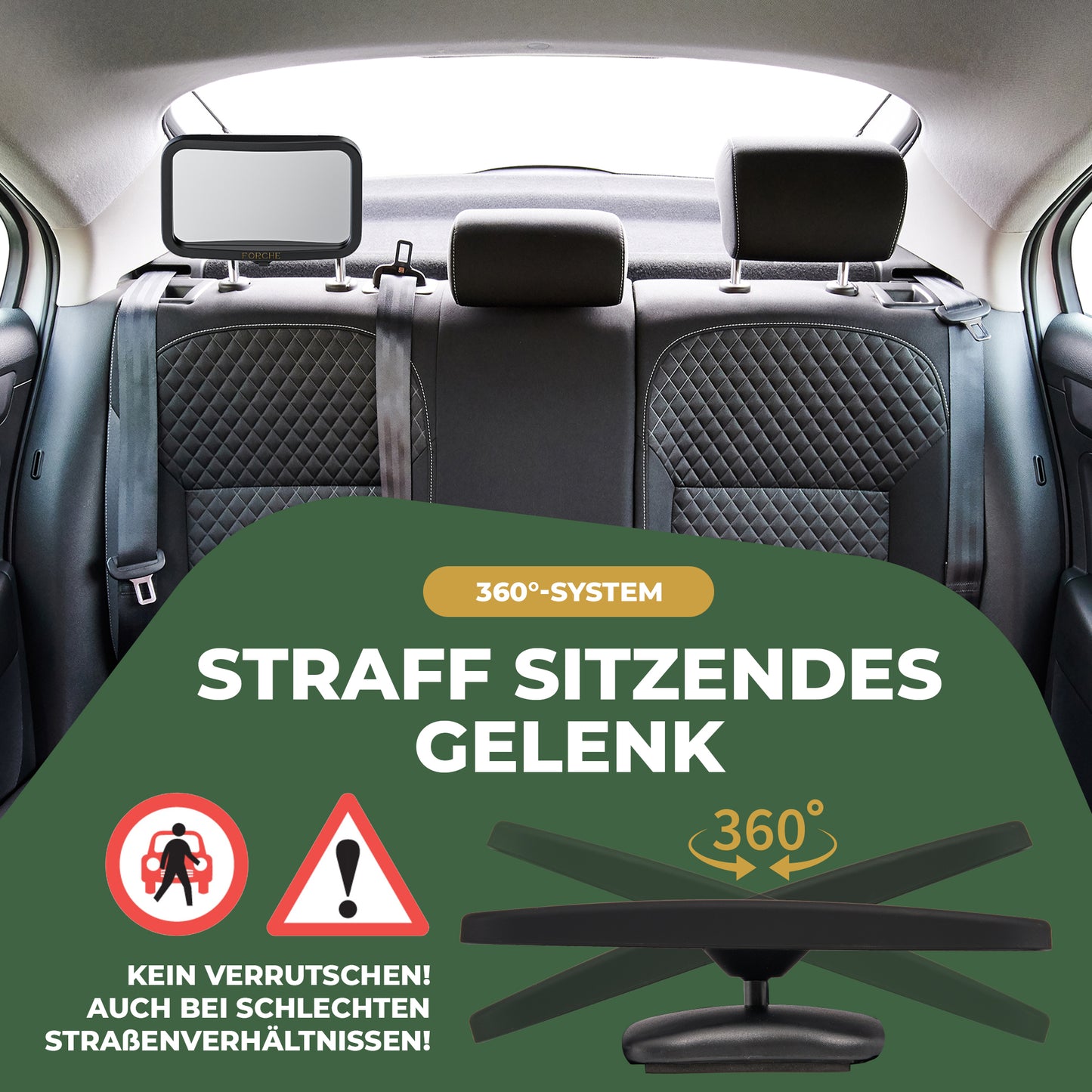 FORCHE® Rücksitzspiegel für Babys - FO-001